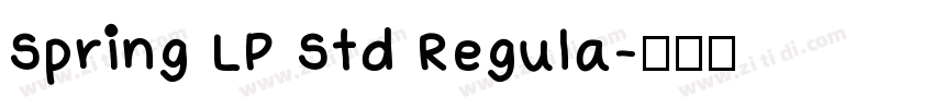 Spring LP Std Regula字体转换